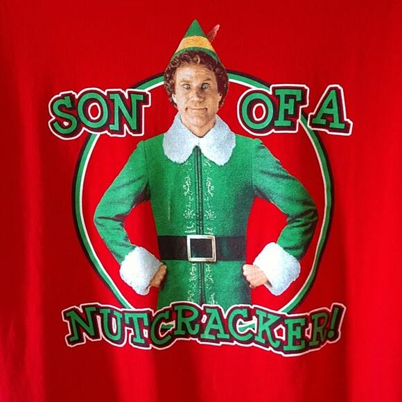 "Son of a Nutcracker" Elf Red T-shirt size Medium - Picture 2 of 7